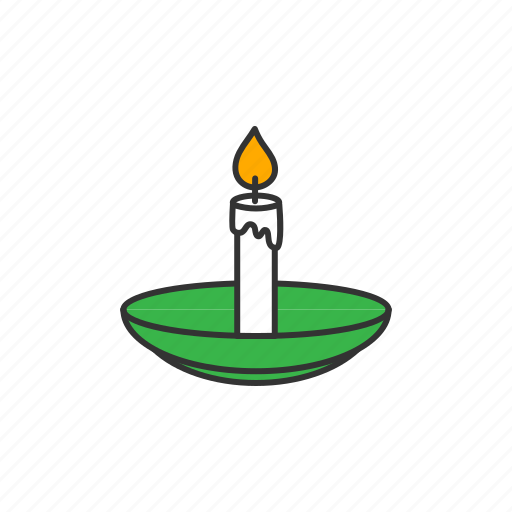 Candle, lamp, plate, traditional icon - Download on Iconfinder