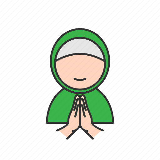Forgive, hand, muslim, woman icon - Download on Iconfinder