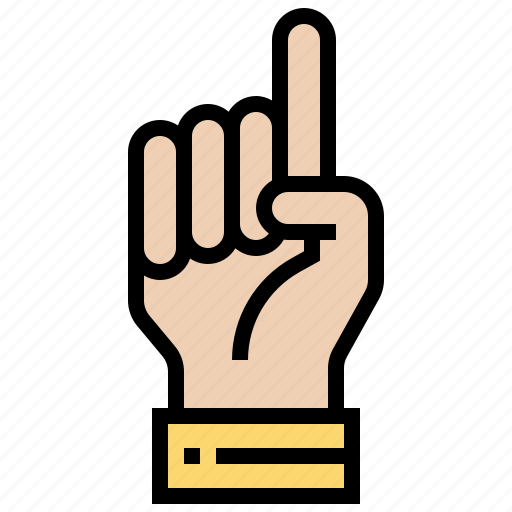 Counting, finger, hand, point icon - Download on Iconfinder