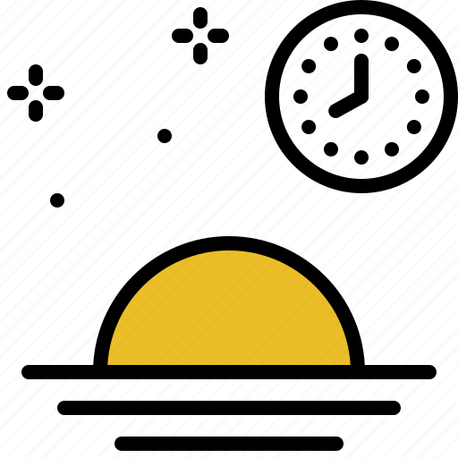 Evening, night, ramadan, sun, sunset, time icon - Download on Iconfinder