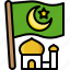 crescent, flag, islam, mosque, muslim, ramadan, star 