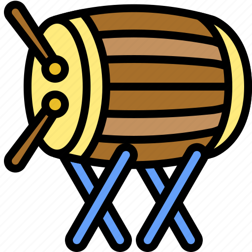 Drum, instrument, musical, percussion, ramadan icon - Download on Iconfinder