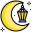 crescent, islam, lamp, moon, ramadan 