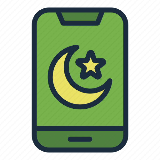 Mobile, app, smatphone, phone, islam, moslem, ramadan icon - Download on Iconfinder