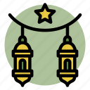 lanterns, lantern, light, decoration, ramadan, lamp, islamic, cultures