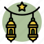 lanterns, lantern, light, decoration, ramadan, lamp, islamic, cultures 