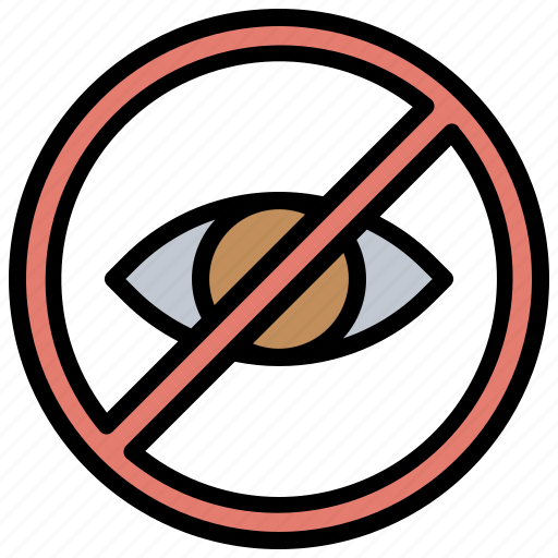 Close, eyes, forbidden, prohibition, signs icon - Download on Iconfinder