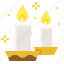 candle, fire, light, ramadan 