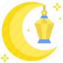 crescent, islam, lamp, moon, ramadan