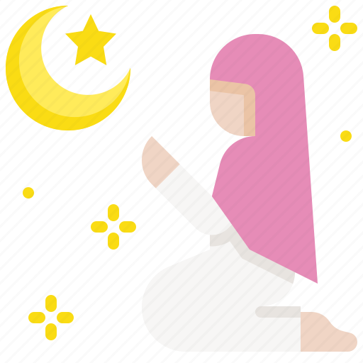 Islam, muslim, pray, prayer, ramadan, woman icon - Download on Iconfinder