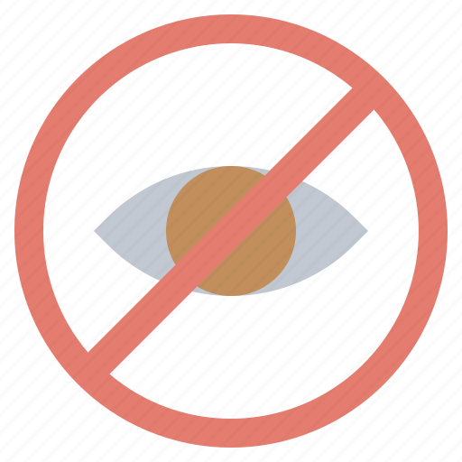 Close, eyes, forbidden, prohibition, signs icon - Download on Iconfinder