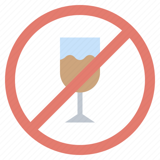 Drink, forbidden, no, prohibition, signaling icon - Download on Iconfinder