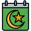 calendar, crescent moon, lunar, ramadan 
