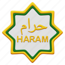haram, islam, muslim, ornament, decoration