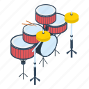 drums, drum, kit, instrument, concert, music, sound, tune