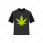 apparel, cannabis, clothing, concept, leaf, marijuana, tee 