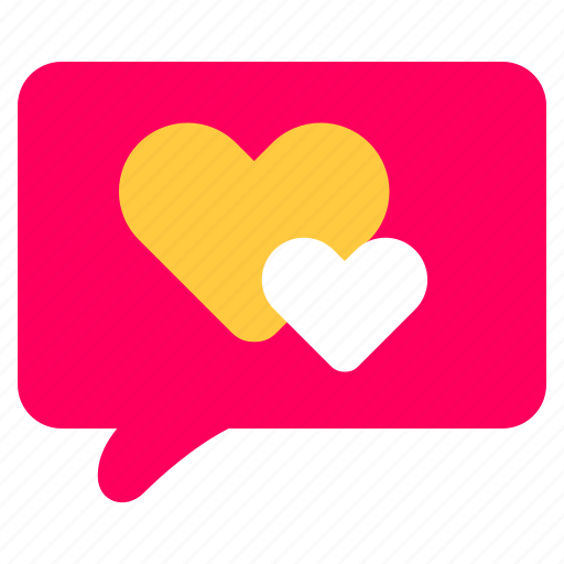 Chat, love, speech, bubble, heart, like, communications icon - Download on Iconfinder