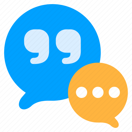 Quote, chat, bubble, cite, quoting, comment icon - Download on Iconfinder