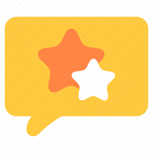 Speech, bubble, stars, like, communications, star icon - Download on Iconfinder