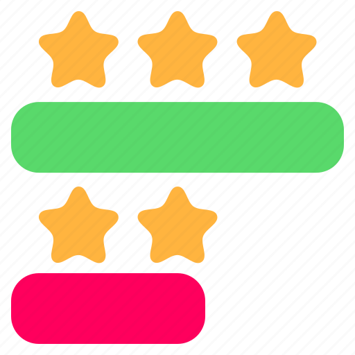 Valoration, rate, star, rating, bar, bars icon - Download on Iconfinder