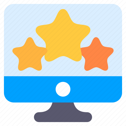 Website, monitor, rating, star, stars, freedback icon - Download on Iconfinder