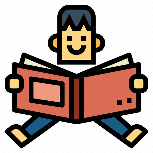 Reading, learning, education, boy, people icon - Download on Iconfinder
