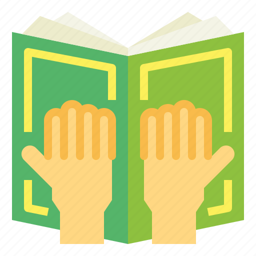 Reading, learning, education, hand, book icon - Download on Iconfinder
