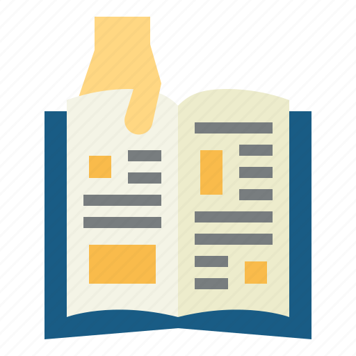 Reading, learning, education, hand, book icon - Download on Iconfinder