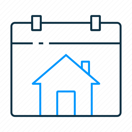 Home, calendar, home calendar, house buy date, home schedule icon - Download on Iconfinder