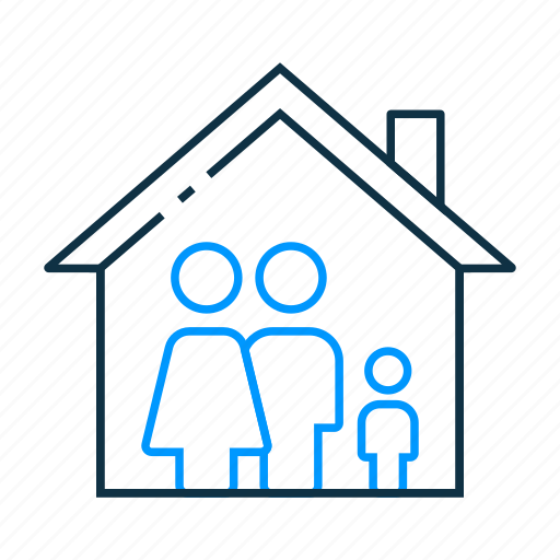 House, family, house family, tenant, rent icon - Download on Iconfinder