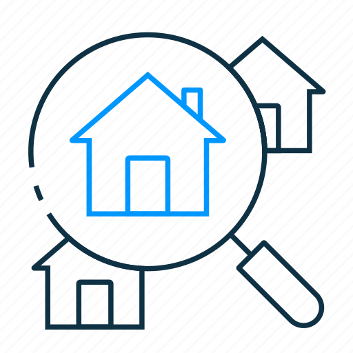 Search, property, search property, search home, search real estate icon - Download on Iconfinder