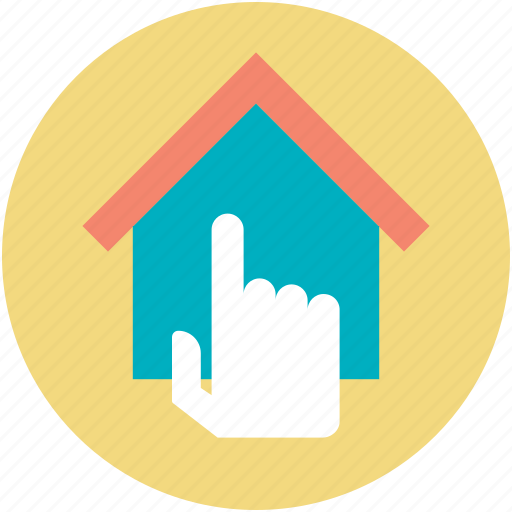Architecture, finger touch, home, home select finger, house selection icon - Download on Iconfinder