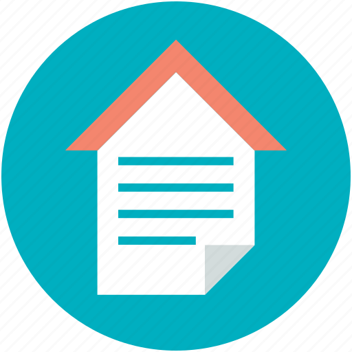 House investment, house loan, mortgage, property papers, rental agreement icon - Download on Iconfinder