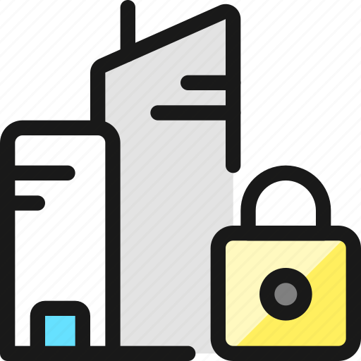 Real, estate, action, building, lock icon - Download on Iconfinder