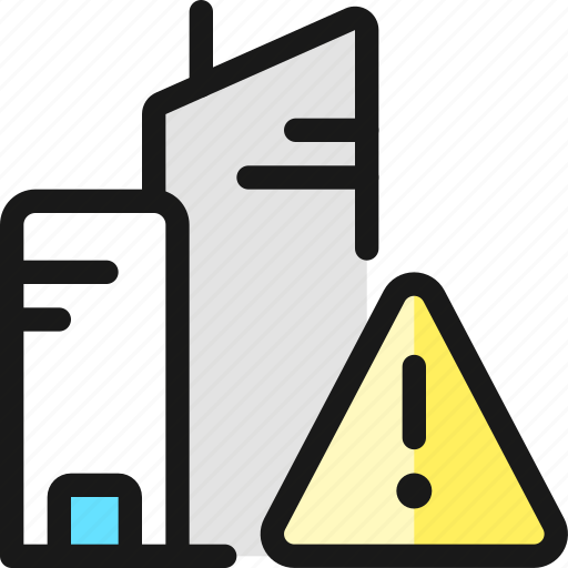 Real, estate, action, building, warning icon - Download on Iconfinder
