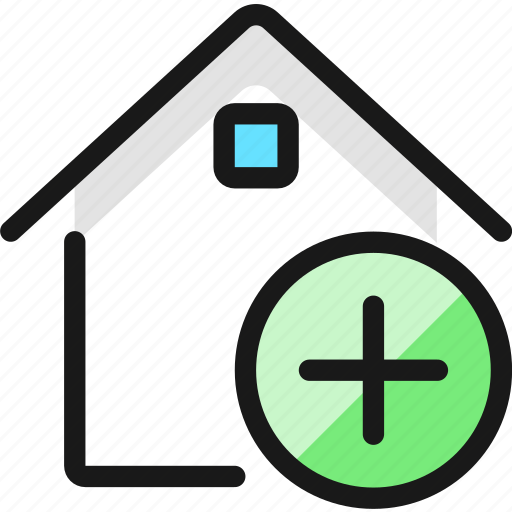 Real, estate, action, house, add icon - Download on Iconfinder