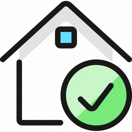 Real, estate, action, house, check icon - Download on Iconfinder