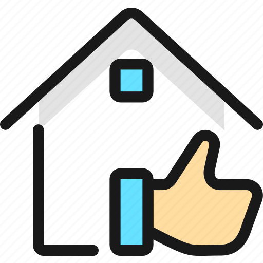 Real, estate, action, house, like icon - Download on Iconfinder