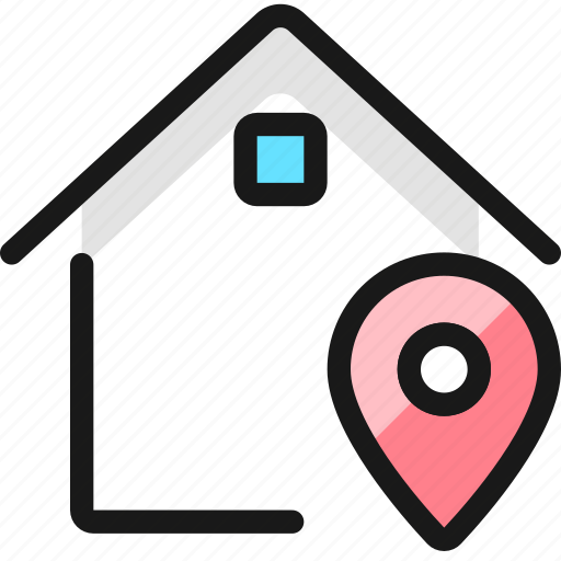 Real, estate, action, house, pin icon - Download on Iconfinder