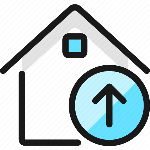 Real, estate, action, house, upload icon - Download on Iconfinder