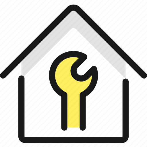 Real, estate, action, house, wrench icon - Download on Iconfinder