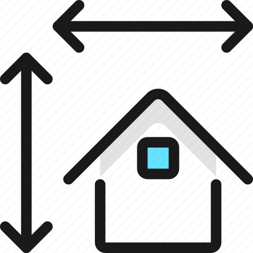Real, estate, dimensions, house icon - Download on Iconfinder
