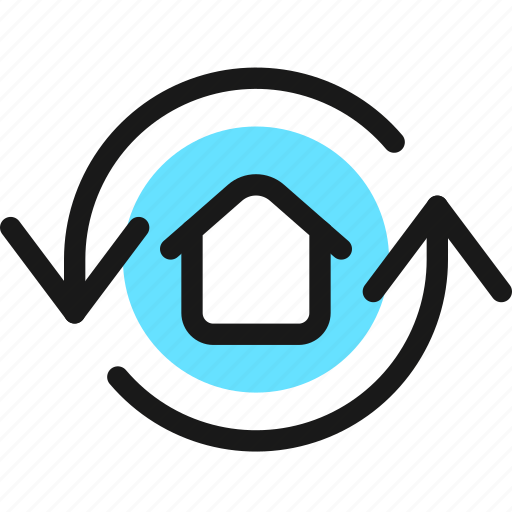 Real, estate, update, house, sync icon - Download on Iconfinder