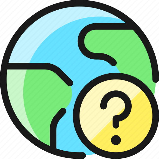 Earth, question icon - Download on Iconfinder on Iconfinder