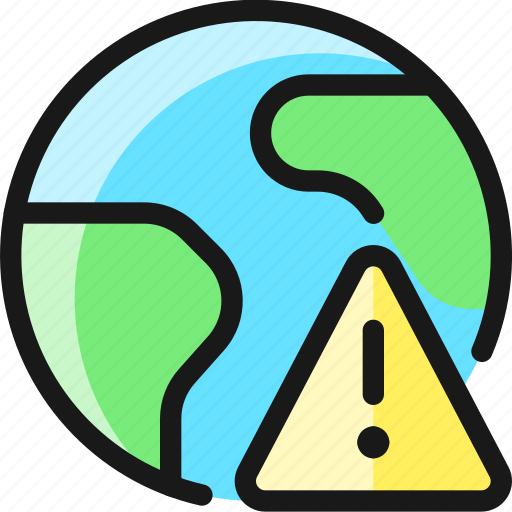 Earth, warning icon - Download on Iconfinder on Iconfinder