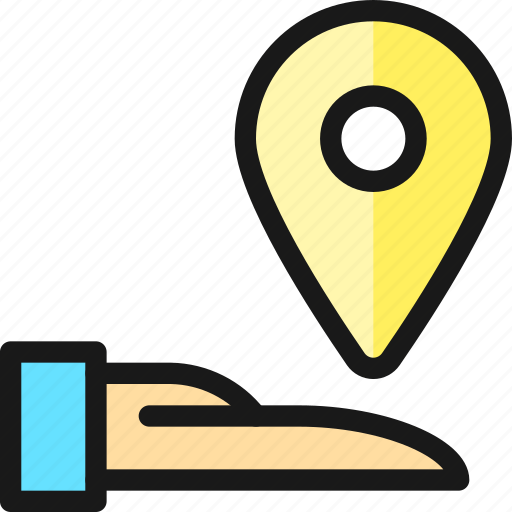 Location, hand, share icon - Download on Iconfinder