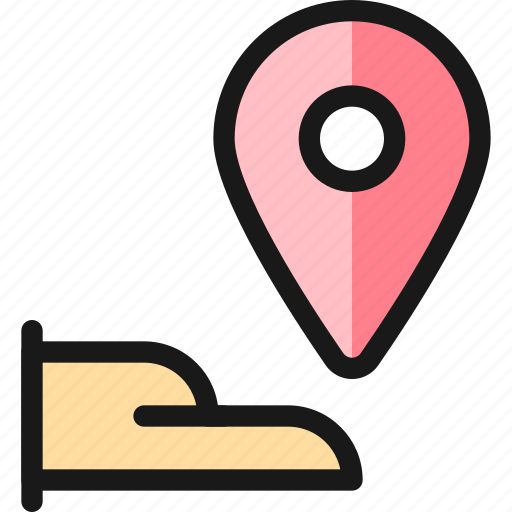 Location, hand, share icon - Download on Iconfinder