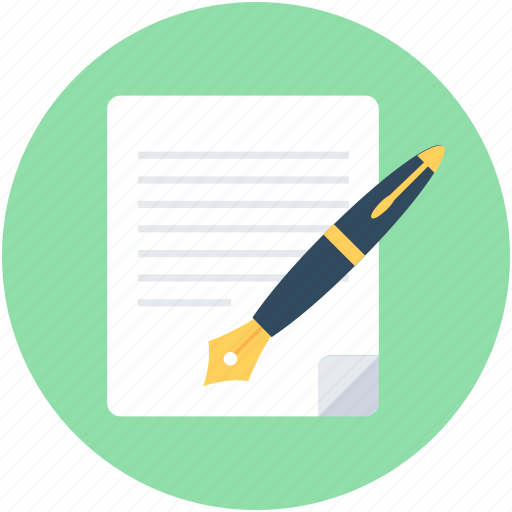 Contract, document, documentation, pen, writing icon - Download on Iconfinder