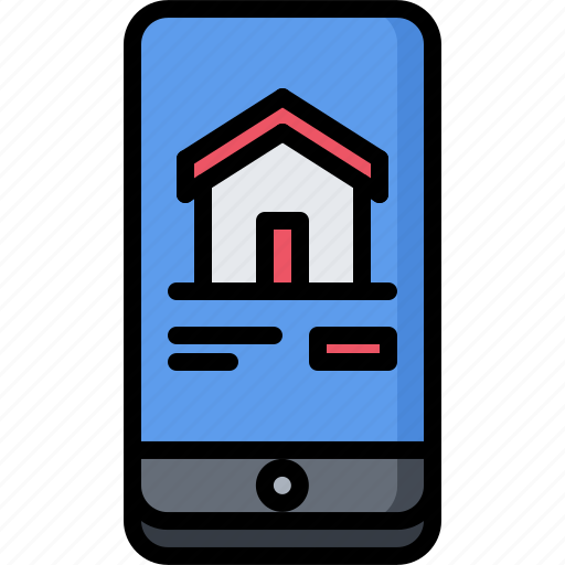 Architecture, building, estate, house, phone, real, site icon - Download on Iconfinder