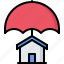 architecture, building, estate, house, insurance, real, umbrella 